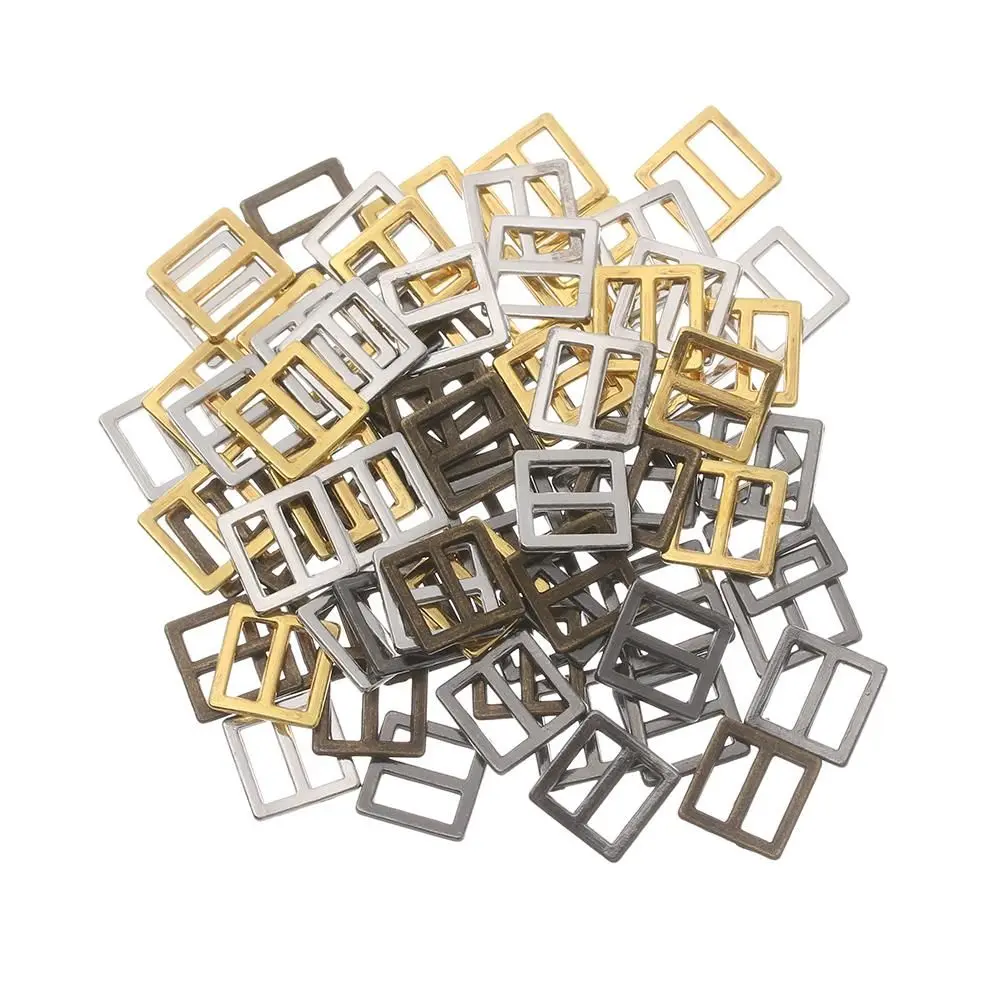 20/40pcs 6/7/8.5mm Doll Bags Buckles Diy Doll Buttons Mini Ultra-small Tri-glide Belt Buckle Shoes Clothes Accessories