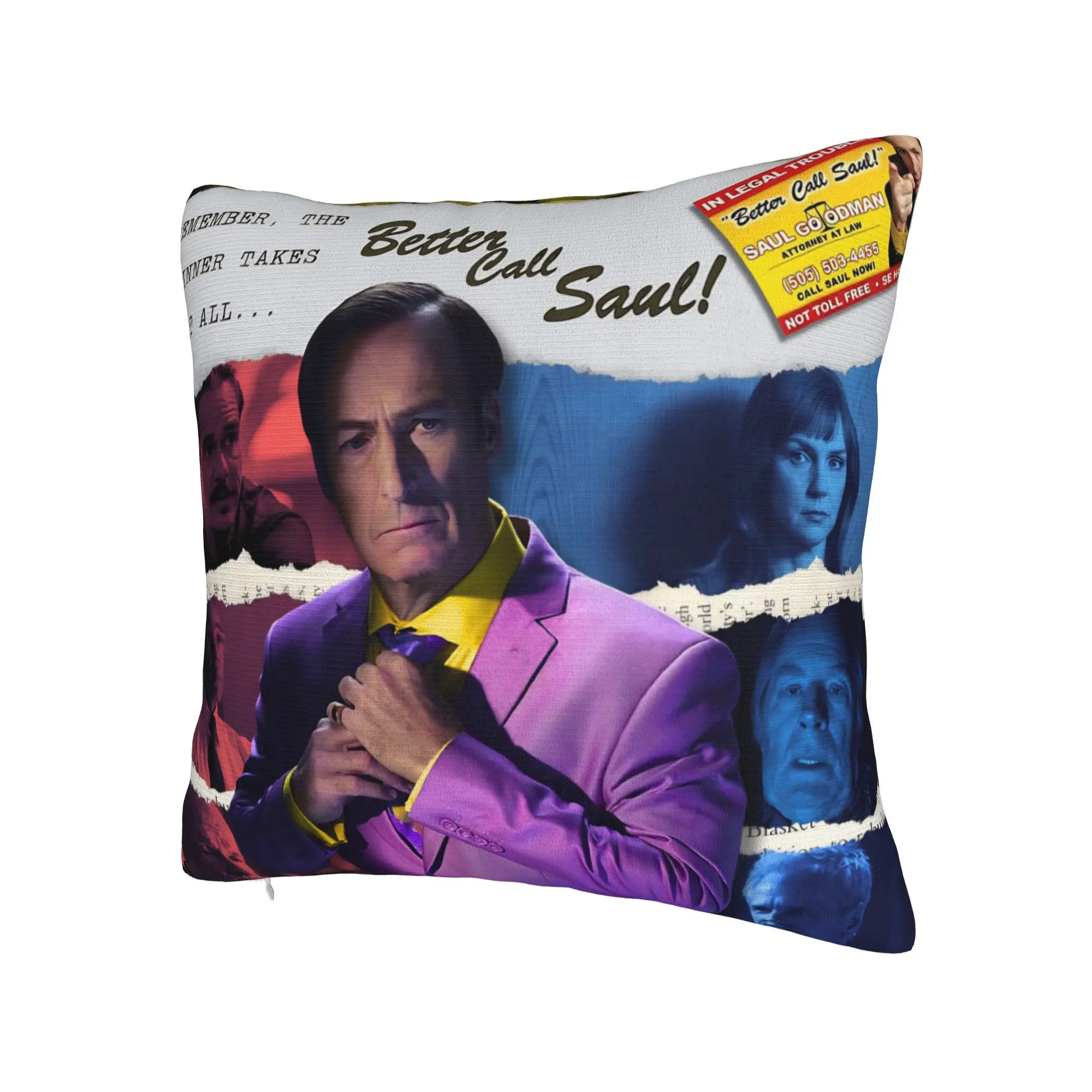 Decorative Pillowcases Saul Goodman Actor  Stuff Chair  Pillow Case Cover Square Style Multiple Sizes