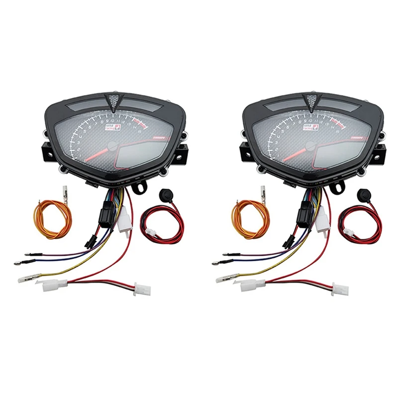 2X Digital Meter For Yamaha Lc135 V1 Jupiter MX Copy Uma Motorcycle Speedometer LCD RPM Tachometer Meter