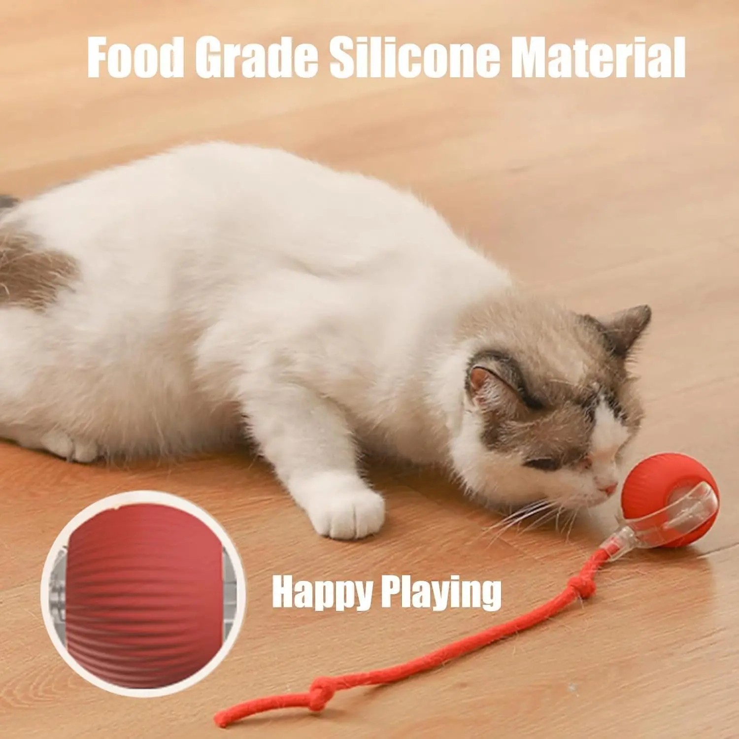 Interactive Cat Toys Rolling Ball, Chewie Viral Rolling Ball, Electric Dog Ball Toy, 360° Smart Automatic Cat Ball Toys