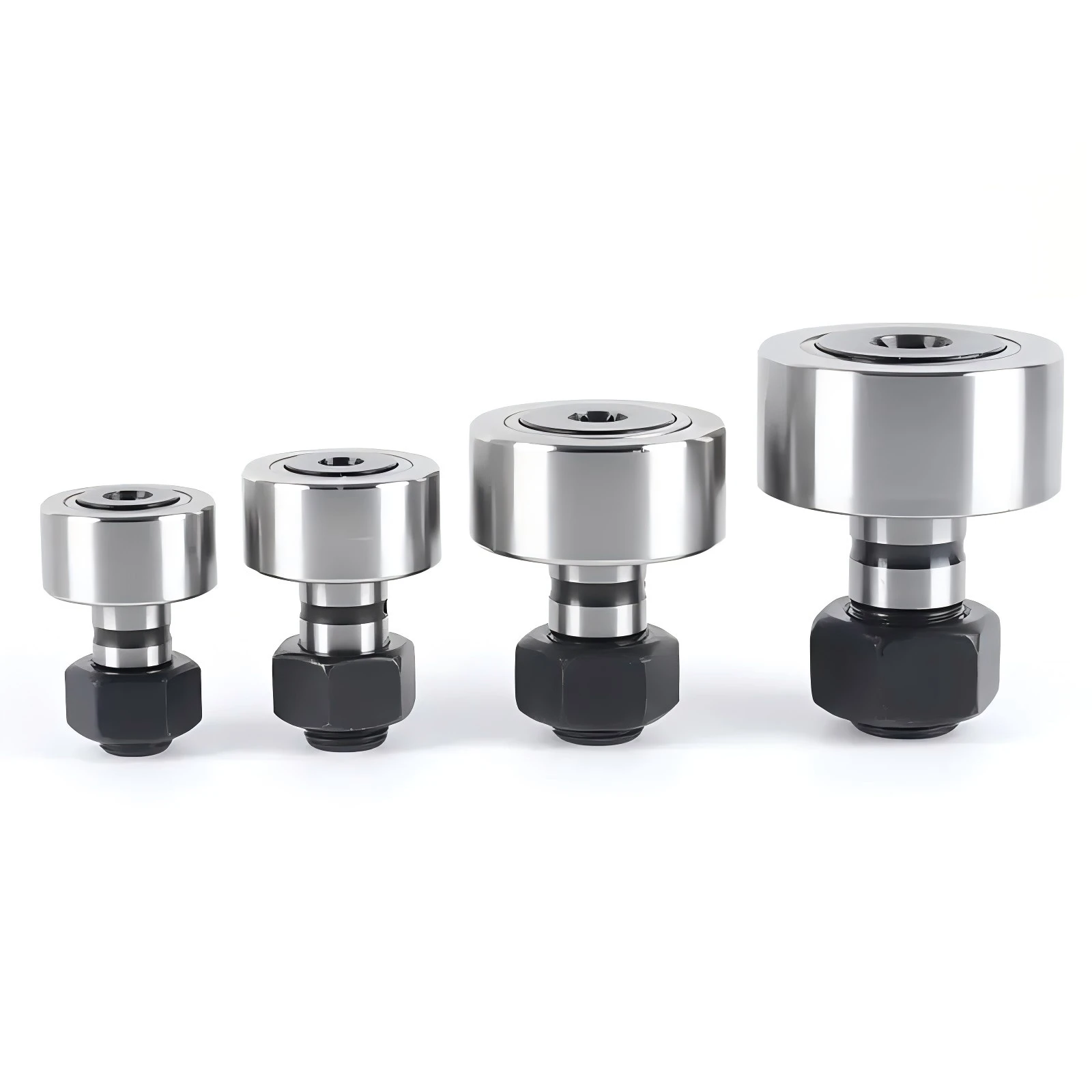 1PCS Heavy Duty Bolt Roller Bearing NUKR47 16x35x52MM  m20*1.5  Double Row Full Roller Structure Bearing