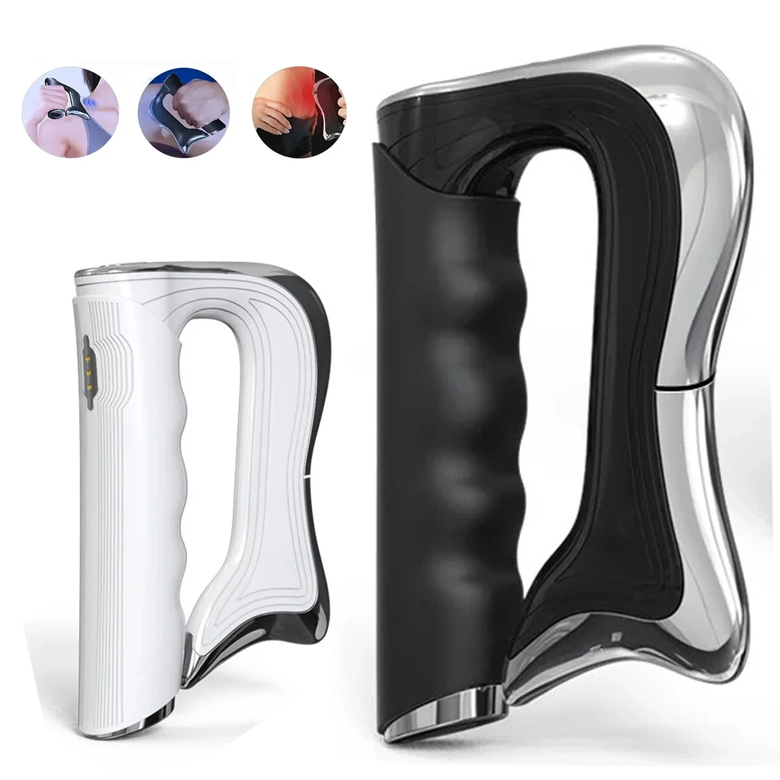 

2025 NEW Electric Fascia Knife Muscle Relaxation Microcurrent Fascia Massage Vibration Warm Body Lifting Scraper Tool Massager