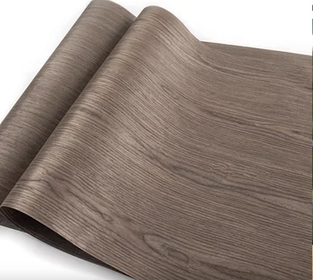ウォールナットパターン不織布ベースウッドシート、シェードブラック、2.5メートル、w: 58cm、t: 0.25mm、テクノロジー