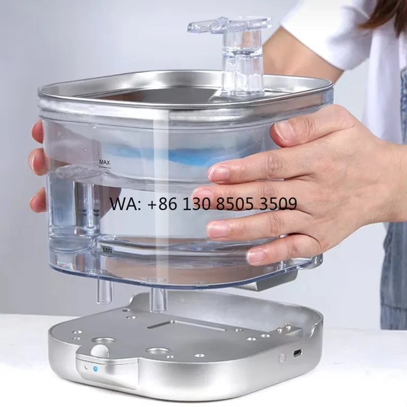 

NEW Stainless Steel Portable Automatic Pet Water Feeder Fountain 2L Capacity Pet Cat & Dog Water Dispenser Ultra Quiet