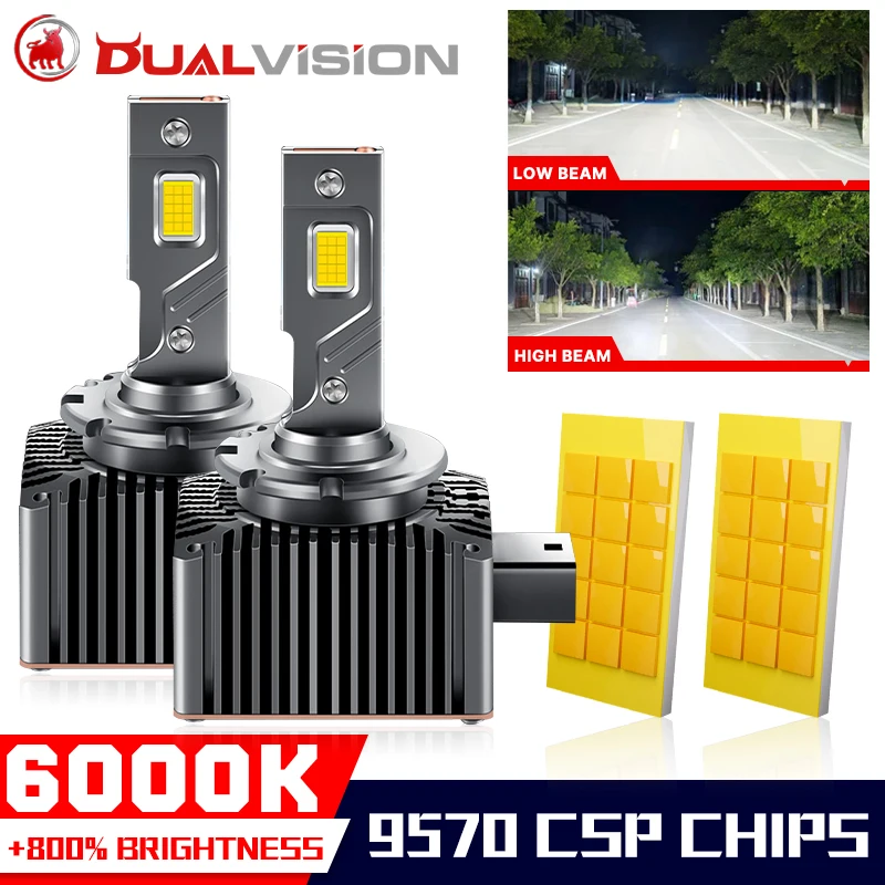 

Светодиодная фара Dualvision D1S Canbus HID D1S D2S D3S D4S D5S D8S D Серия 1:1 Размер Турболампа D1R D2R D3R D4R Двусторонние чипы CSP