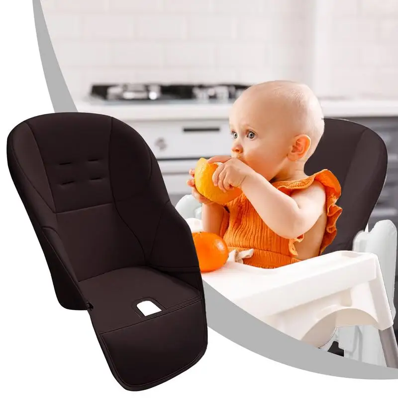 أغطية كراسي عالية للمطاعم للطفل من جلد البولي يوريثان غطاء كرسي مرتفع حامي وسادة مقعد مريحة ملحقات الطفل #3