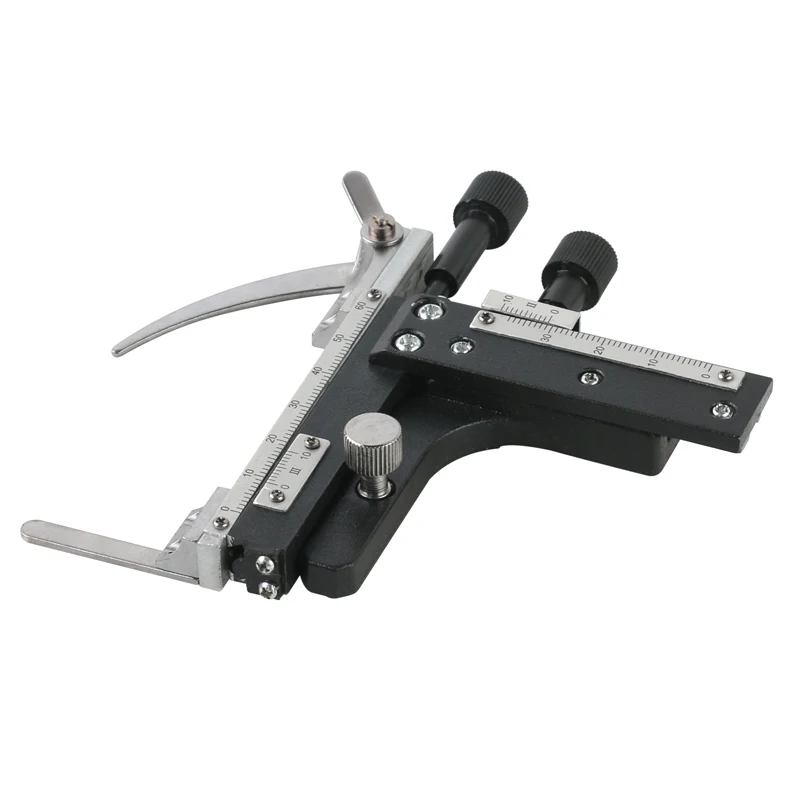 Meccanico attaccabile da palco mobile XY con accessorio per microscopio in scala 0-60 mm per microscopio biologico monoculare