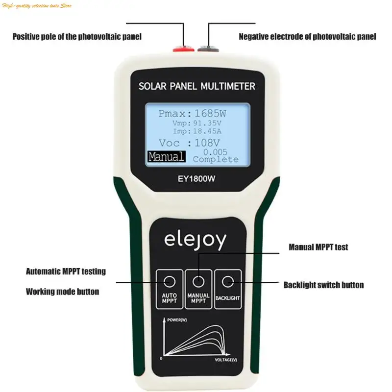 203f Advanced Solars Energy Tester для фотоэлектрических систем 1800W 60a емкость в реальном времени напряжения мониторинг