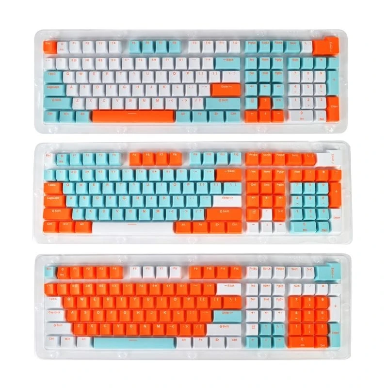 

113pcs PBT OEM-клавишные клавиши с двойным выстрелом Три-цвета персонализированная клавиша для вишневой механической клавиатуры