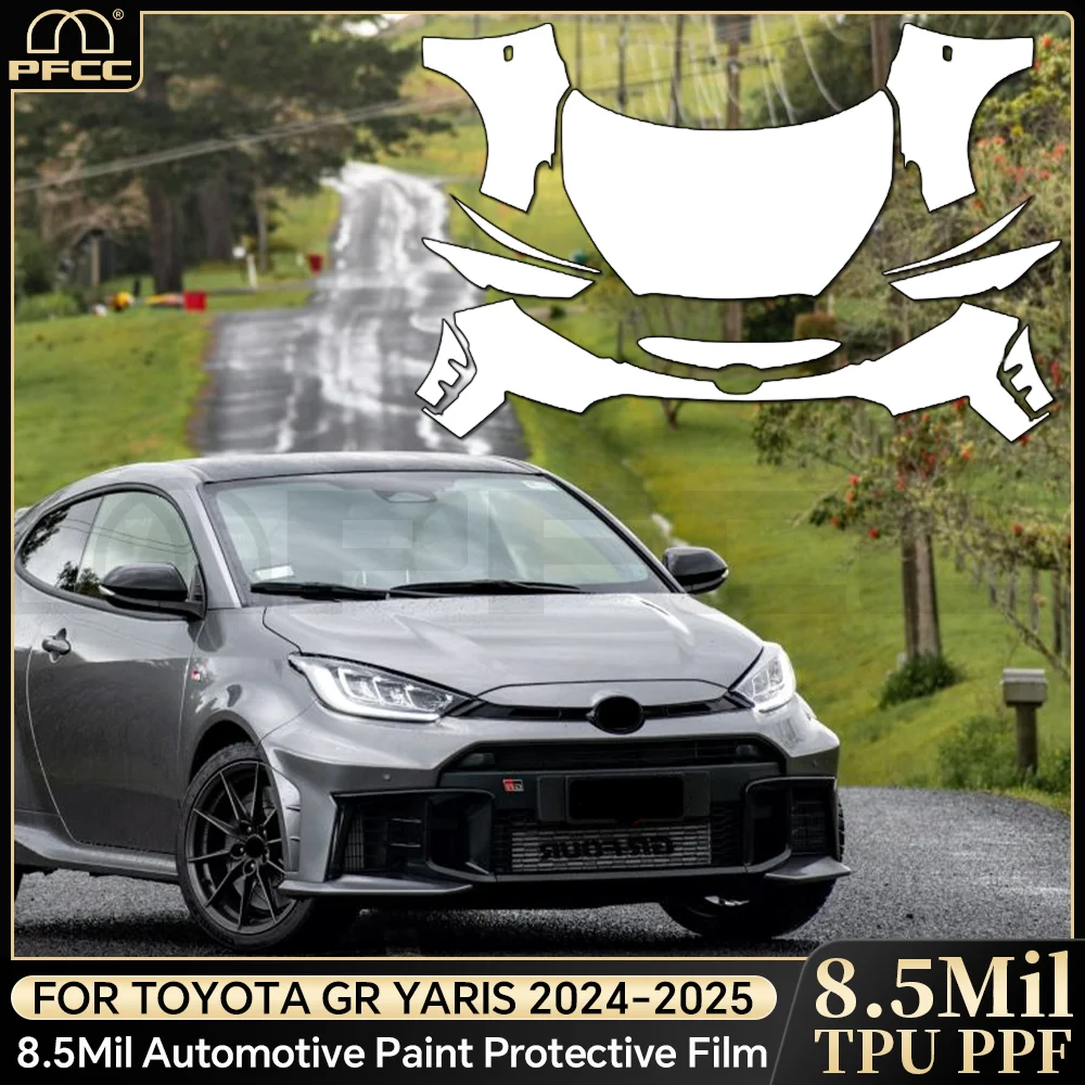 

For Toyota GR Yaris 2024 2025 TPU Transparent Sticker Body Accessories Pre-Cut Paint Protection Film Car Clear Kit Sticker