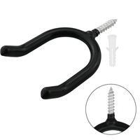 4PCS Screw In U Shaped Hook Heavy Duty Wall Mounted Hanging Hook For Garden Hardware Hooks Dip Tool Hook Garage Organizers