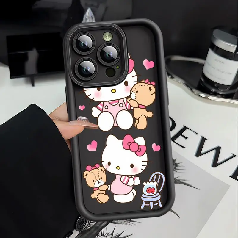 Hello-Kitty Case for Xiaomi Redmi 12C 13C 12 A2 A1 Plus A3 13 4G Poco X3 Pro C51 C50 C61 Shockproof Soft Cover