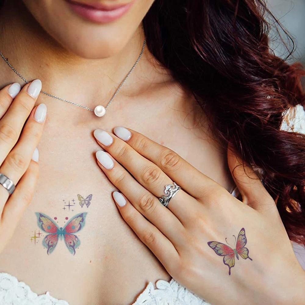 10 feuilles paillettes poudre - Body Jewelry Stickers avis et prix