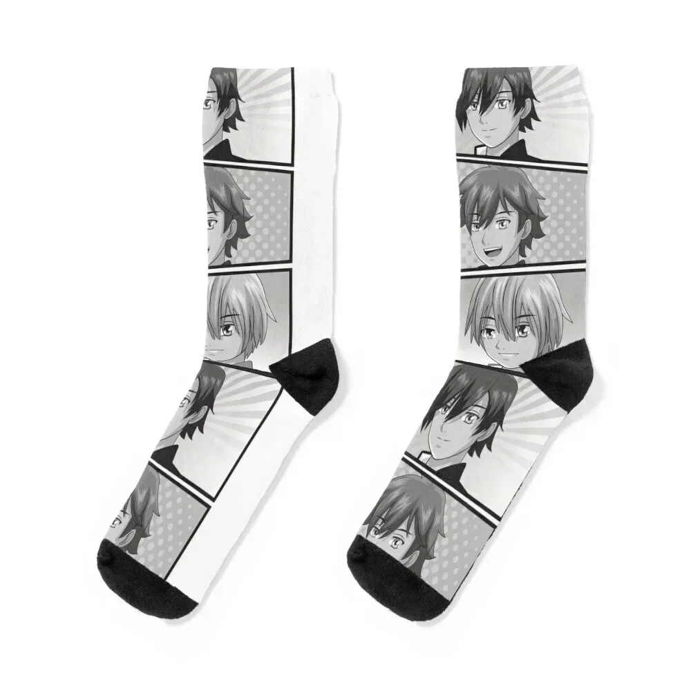 

Manga Anime Young Men Socks Lots Run japanese fashion Stockings man Men's Socks Luxury Women's