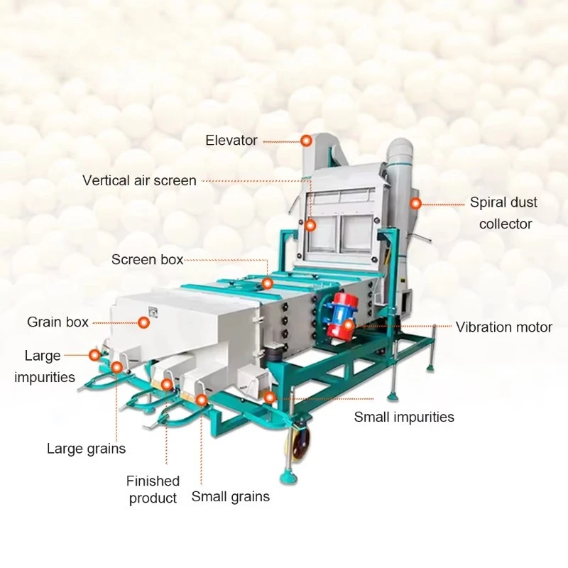 Pea Beans Cleaning Machine Wheat Grain Seed Cleaning Machines Seed Cleaner Soya Bean Cleaning Machine Customized