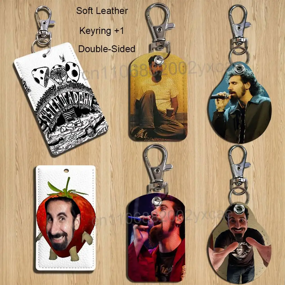 

Toxicity Chop Suey SOAD Card Holder With Keychain Executive Protection For Bank Credit Subway Bus Case