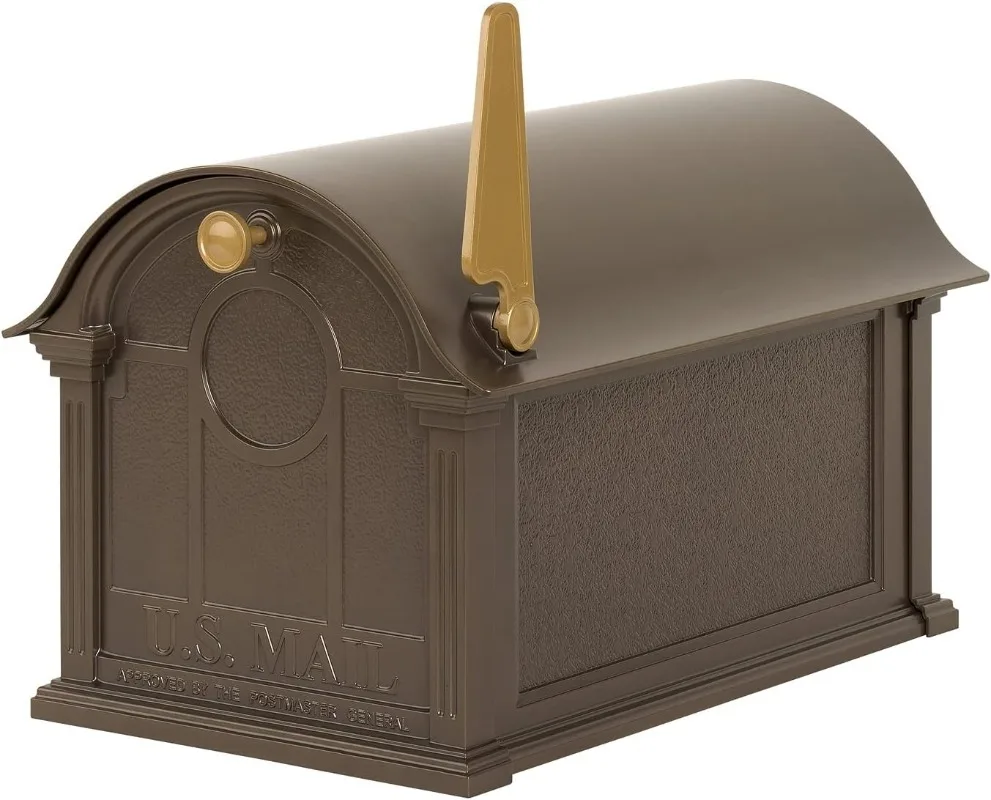 Balmoral Mailbox French Bronze Extra Large 20% larger than a standard mailbox Magazines lay flat in the generous interior