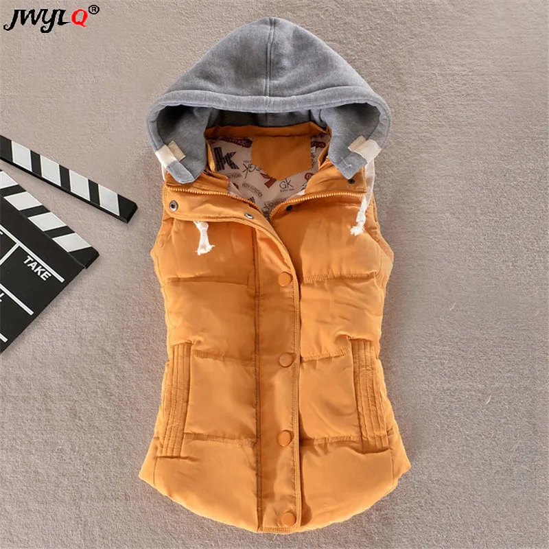 Oversized 6xl Hooded Sleeveless Cotton-padded Jacket 2023 Korean Zipper Buckle Thick Warm Women Coats All-match Streetwear Vest