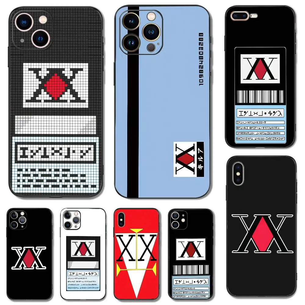 حافظة هاتف ترخيص Hxh Hunter X Hunter لهاتف iPhone 17 16,15,14,13,12,11,Pro,XS,Max,XR,Plus,Mini Soft سيليكون أسود مقاوم للصدمات