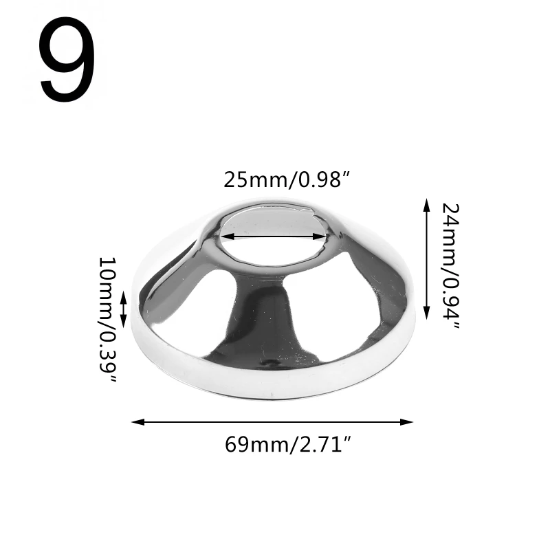 Stainless Steel Split Round Escutcheon Plate Wall Split Flange Water Pipe Faucet Decorative Cover Bathroom Accessories