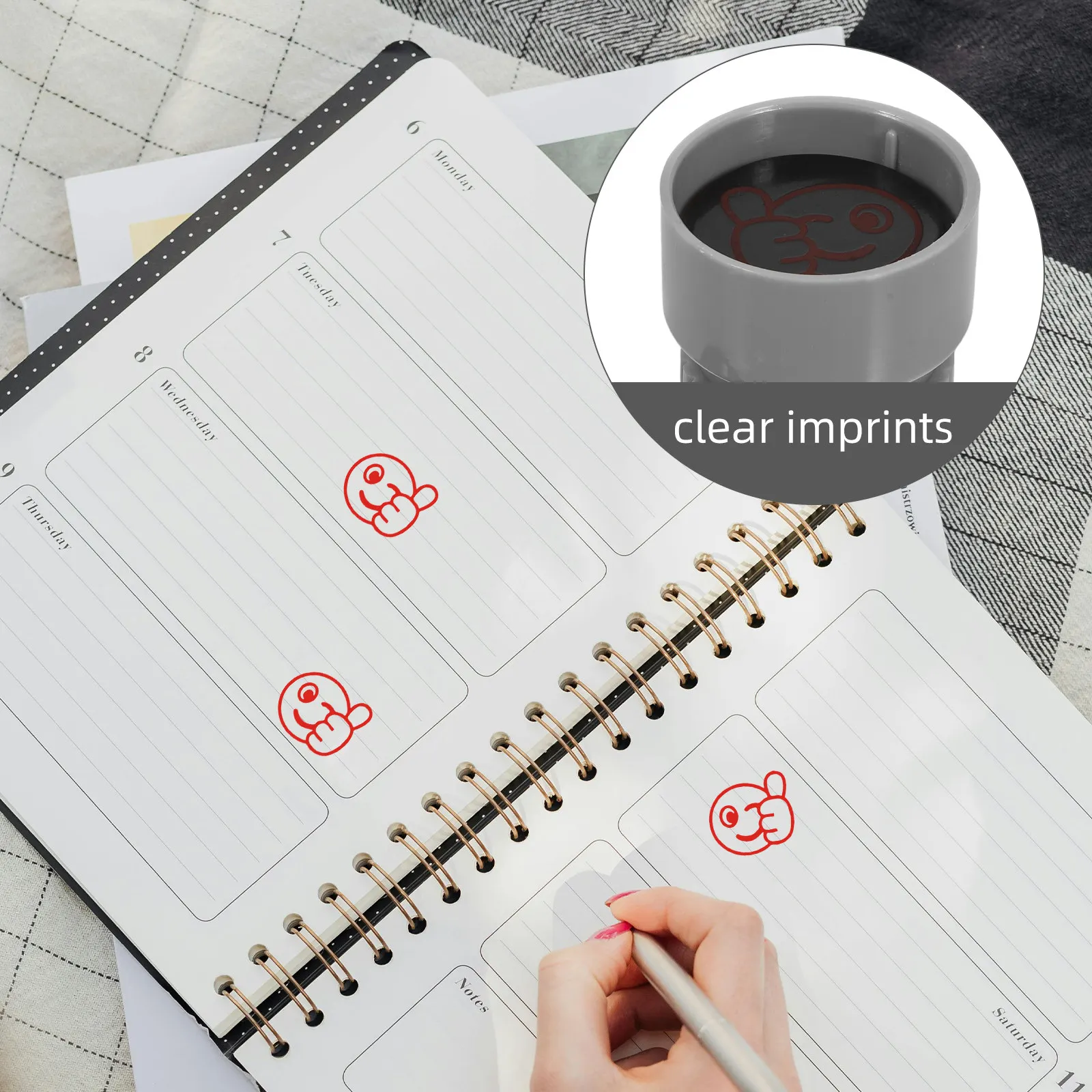 Teacher Praise Stamp Multi Functional Educational Reward Stamper for Kids Classroom Decor Scrapbook Notebook DIY Encouragement