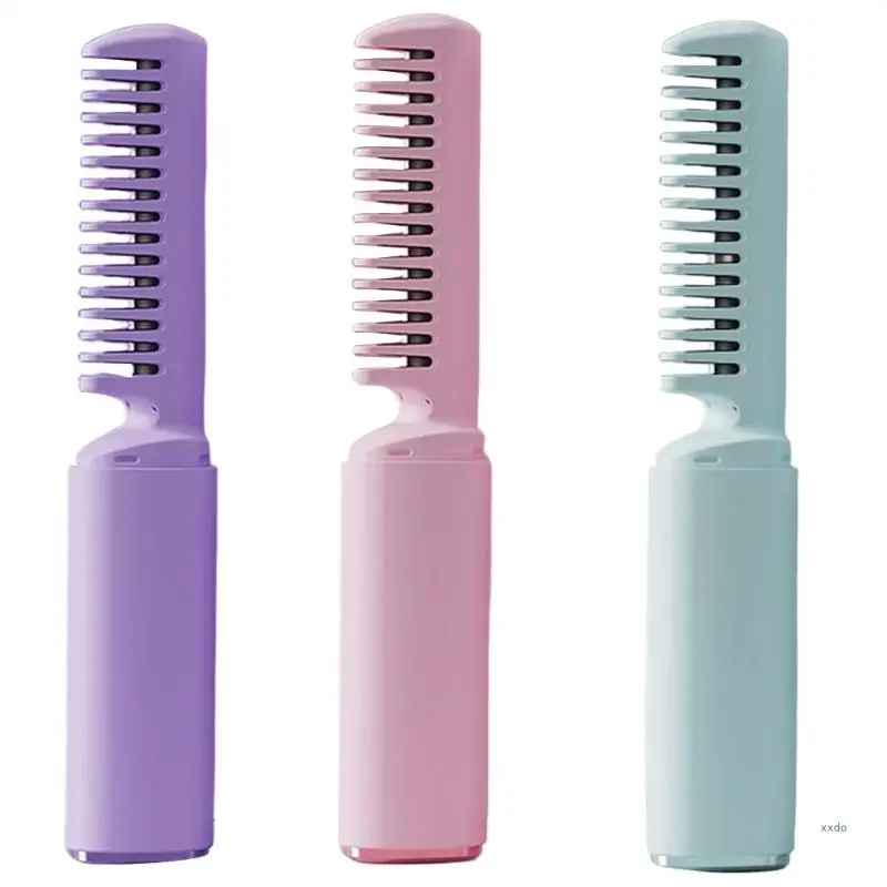 Travel Friendly Anti Scald Hot Comb with Cordless Rechargeable 3 Adjustable Heat Setting Hair Styling Accessories