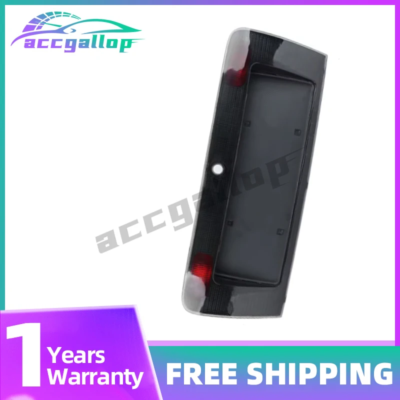 Rear License Plate Number Light Frame Cover for Audi A6 C5 1998 1999 2000-2004 ABS Black Direct Fit Replacement