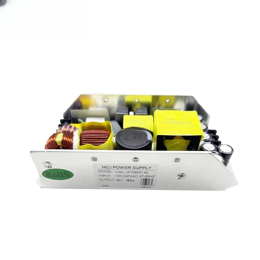 

Мощность 700 Вт с одним выходом 42 В 16,5 А для светоизлучающего диодного оборудования/промышленных машин Импульсный источник питания PFC с открытой рамой