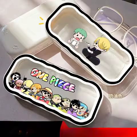 One Piece Cartoon Anime Sauron Chopper Student Transparent Myopia Glasses Box Boys Children InS Sunglasses Storage Box