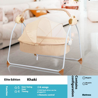 【Source Factory】Baby Electric Rocking Bed Cradle Rocking Chair Smart Music Reclining Folding Sleep Aid Cross-Border Trade