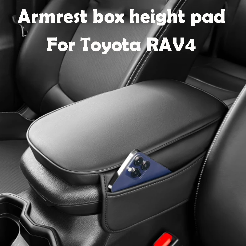 

For Toyota RAV4 2024 2025 Armrest Box Height Pad Protective Pad Comfortable Driving Car Accessories
