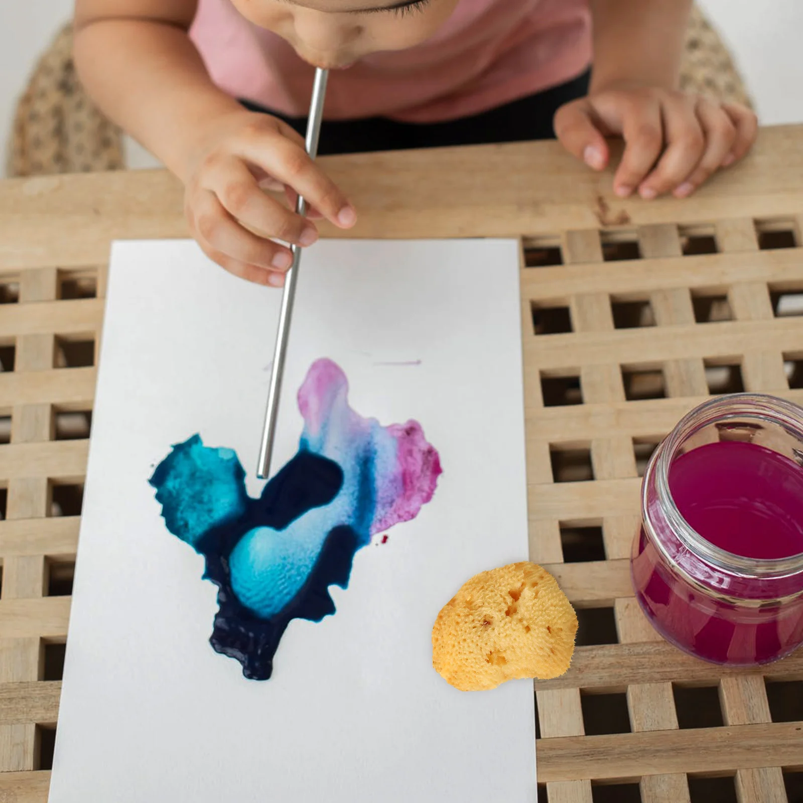 اللوحة المائية الفن الإسفنج الكتابة على الجدران Diy أداة للرسم الحرفية الإبداعية تعلم الألوان أشكال عشوائية #2