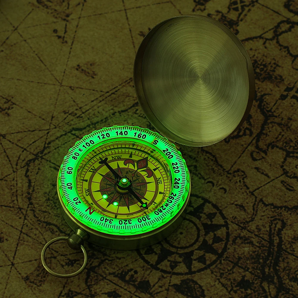 Camping Hiking Compass Pocket Portable Compass Navigation Outdoor Climbing Mountaineering Hiking Pointing Guide Tool