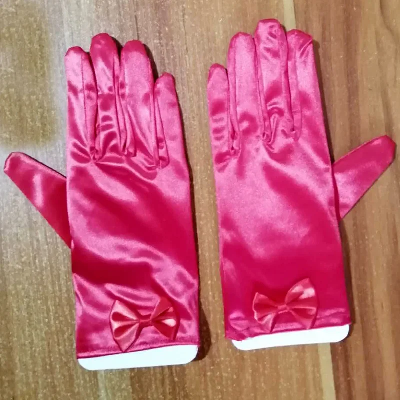 قفازات الزفاف قصيرة كاملة الأصابع العروس القيادة قفاز واقية من الشمس قفازات فستان الصيف الإناث