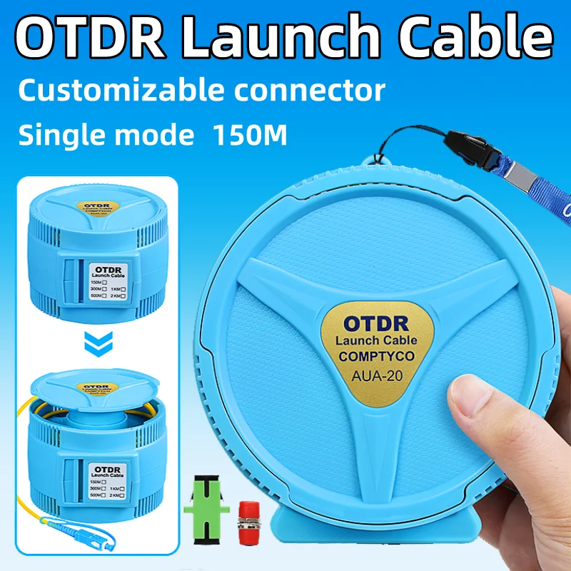 

AUA-20 OTDR Launch Cable 150M Single Mode SC/FC/ST/LC(UPC/APC) OTDR Test Extension Cable OTDR Dead Zone Eliminator Fiber Ring