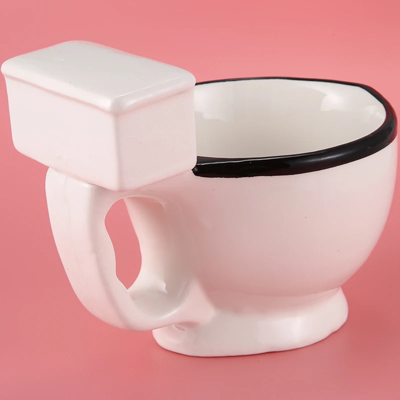 Novelty Toilet Ceramic Mug With Handle 300Ml Coffee Tea Milk Ice Cream Cup Funny For Gifts