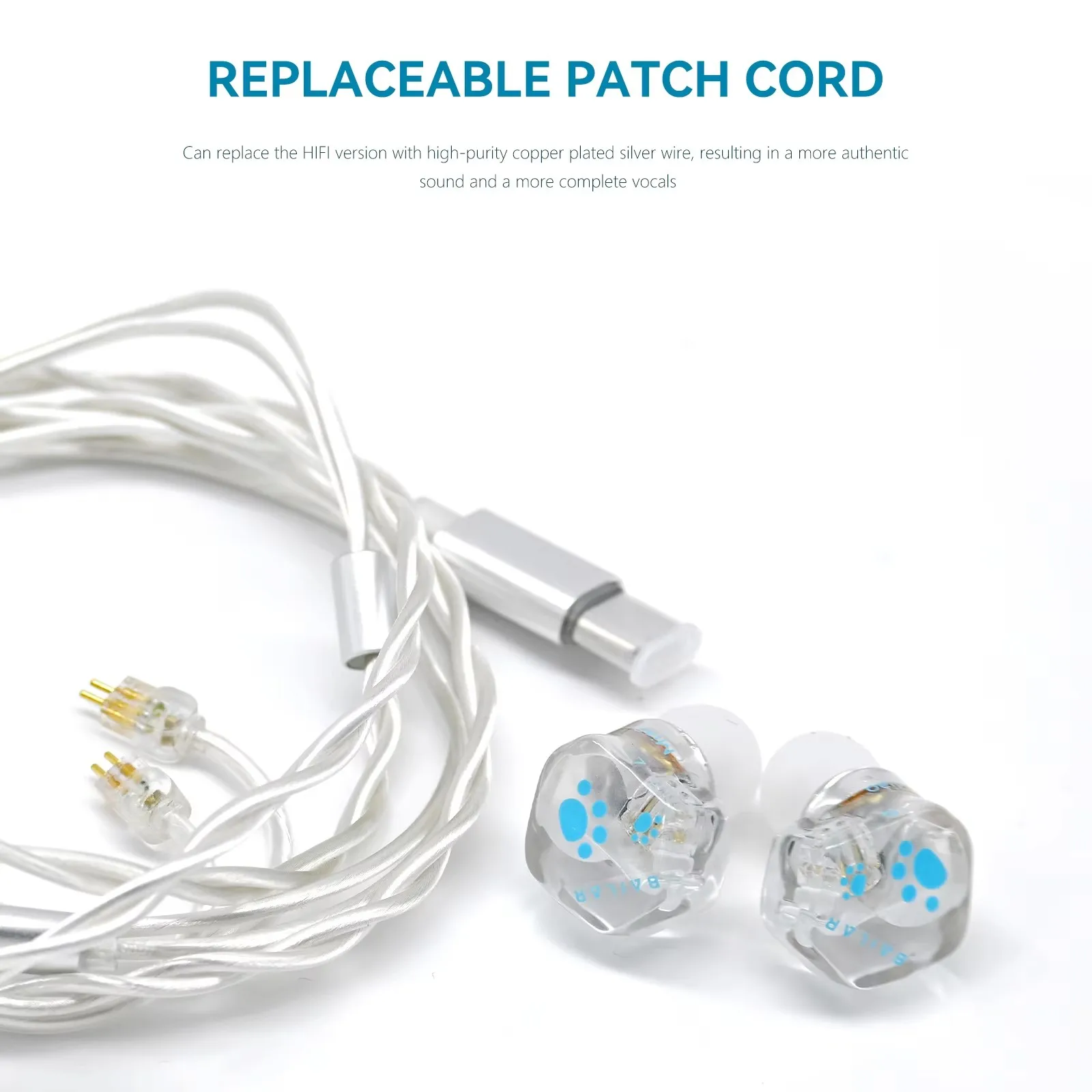 

Cat Game Earphones Wired Hifi Earphones In Ear Type C 3.5MM with Detachable Cable Intelligent Noise Reduction Function
