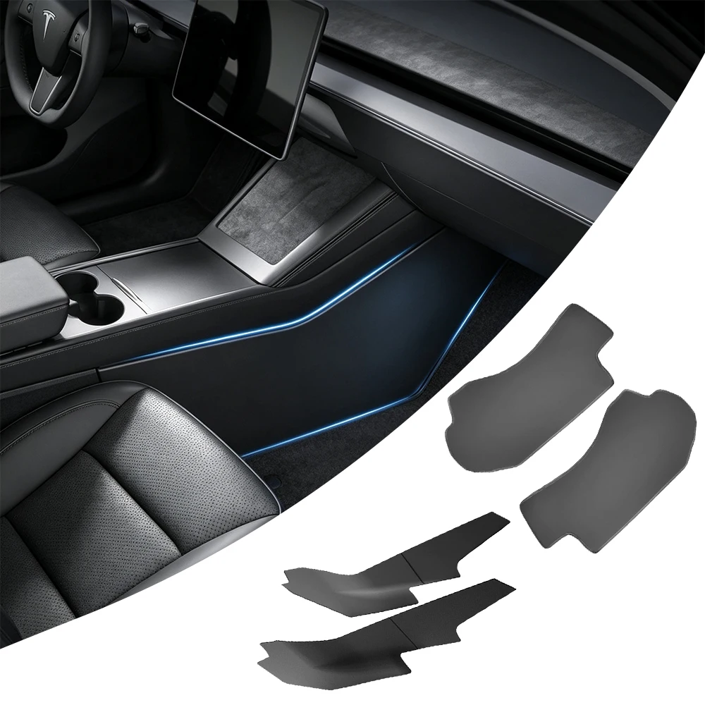 Left Drive For Tesla Model YL Model Y Juniper Car Anti-dirt Protective Pad Central Control Side Anti Kick Pads Auto Accessories