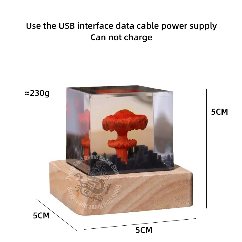 انفجار النووية الفطر سحابة ضوء الليل لغرفة النوم الديكور مكتب منزلي اكسسوارات الديكور هدايا تعليمية للأطفال