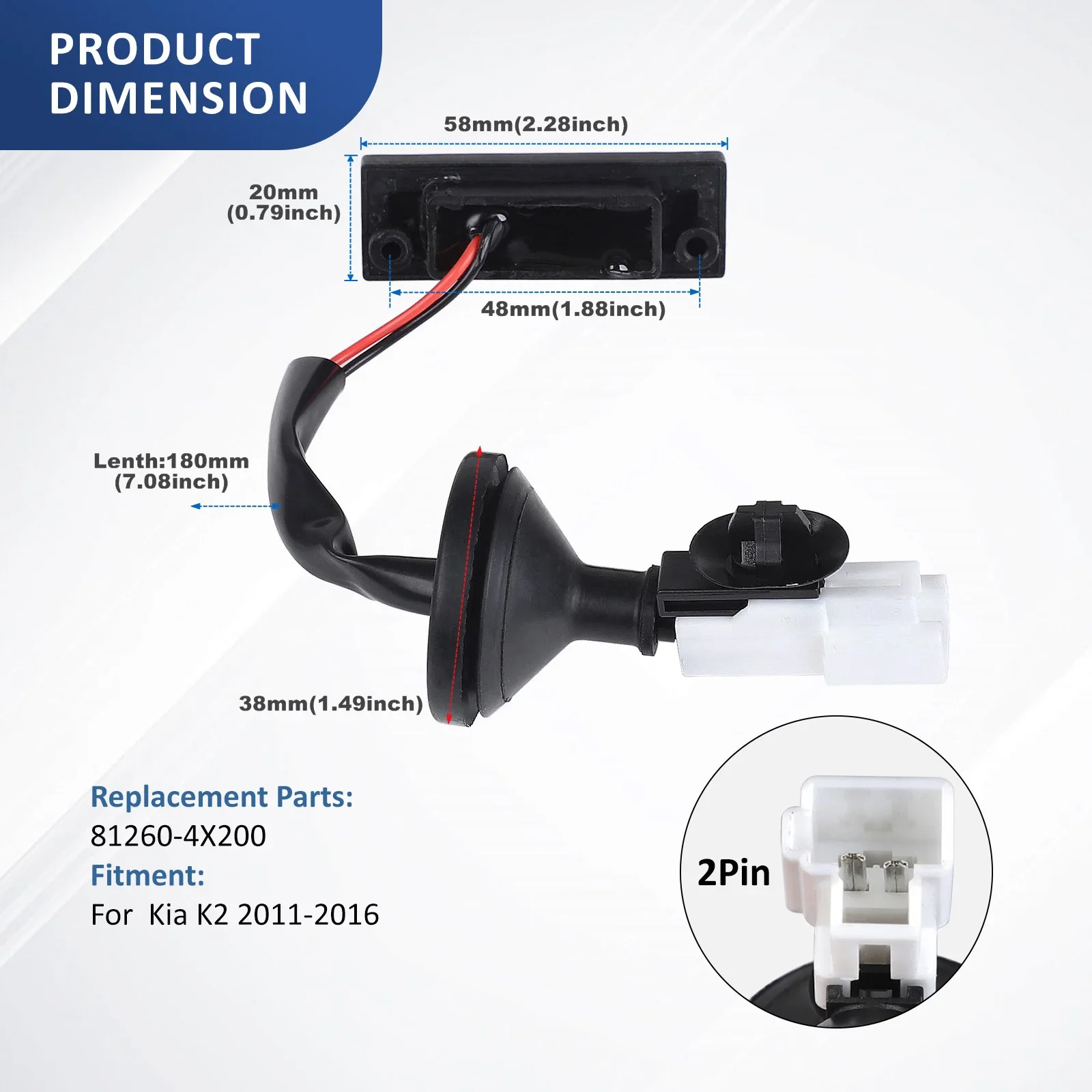 New Black Trunk Lock Boot Release Handle Switch - OEM 812604X200 / 81260-4X200 for Kia K2 2011-2016 wholesale Discount Hot Sale