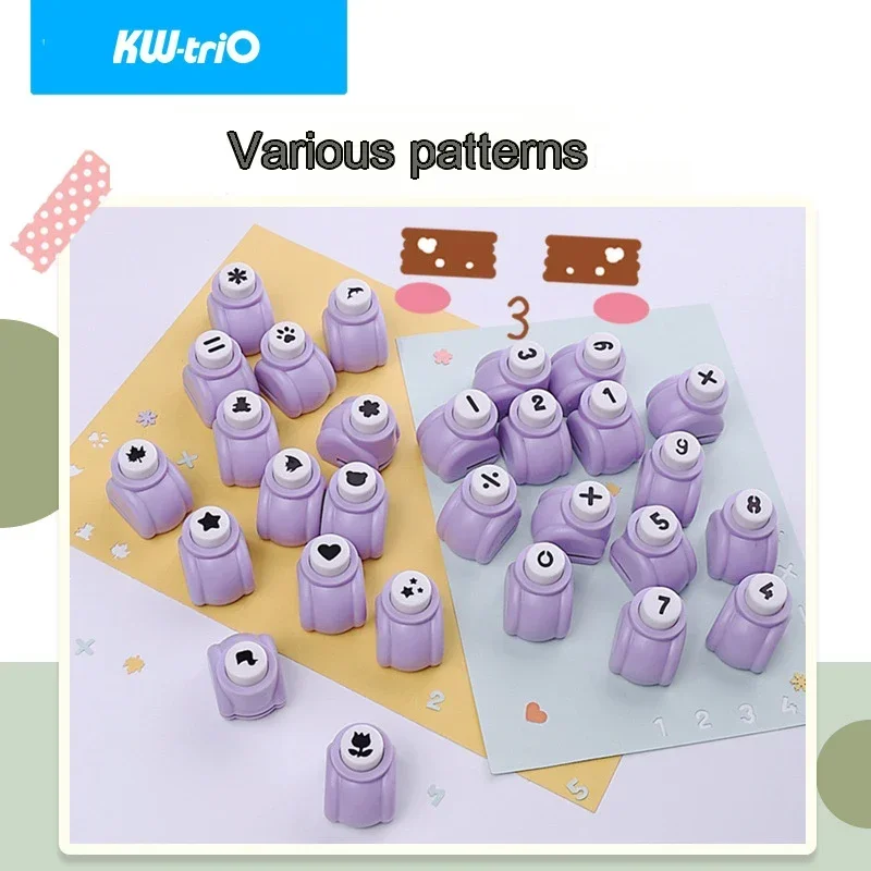 10mm DIY Craft Hole Puncher for Scrapbooking Punches Maker Kids Scrapbook Paper Cutter Tool Embossing Machine Multi-Patterns