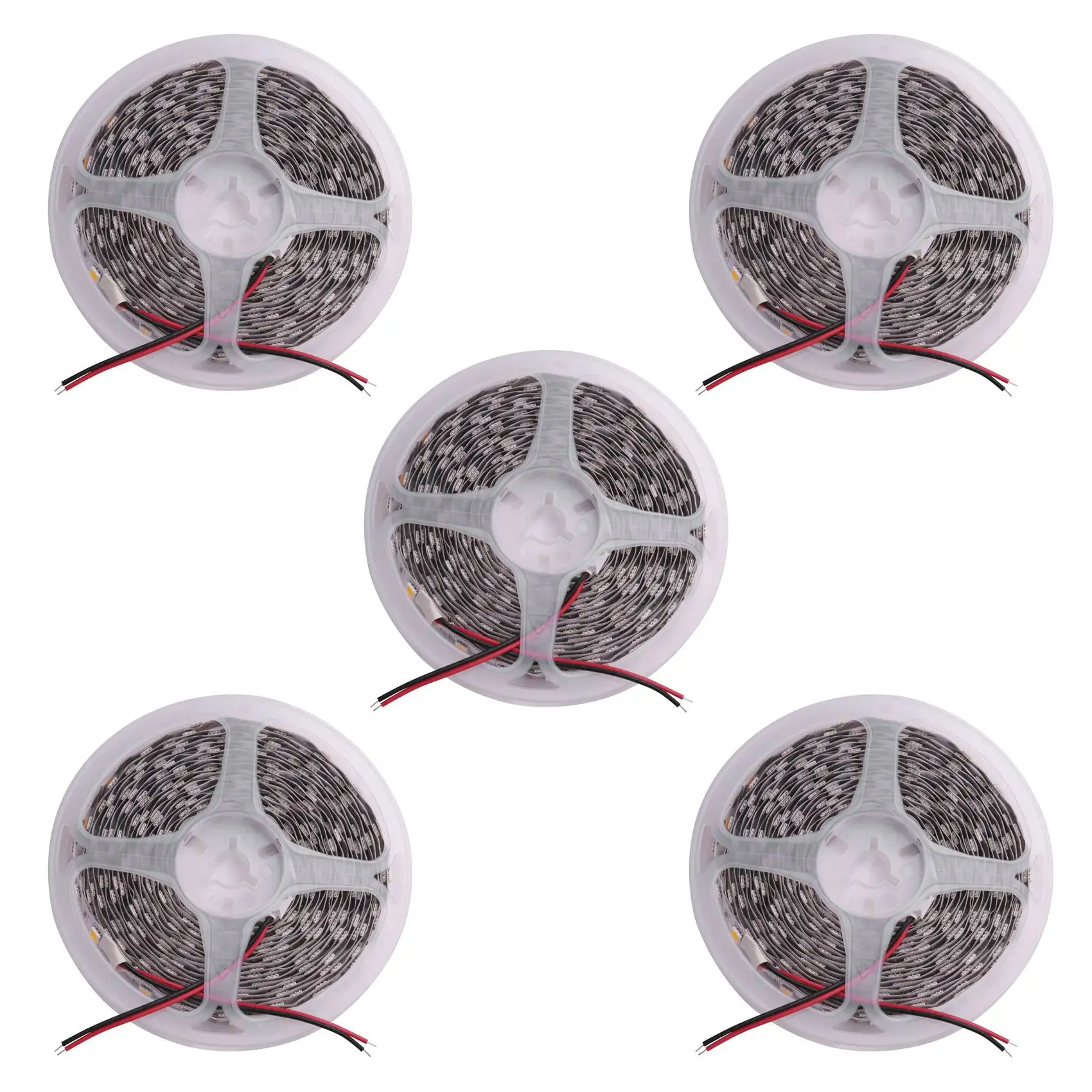 

A47U 5X 300 Warm White LED 5050 SMD Flexible Light Lamp Strip 12V DC Home Club 5M