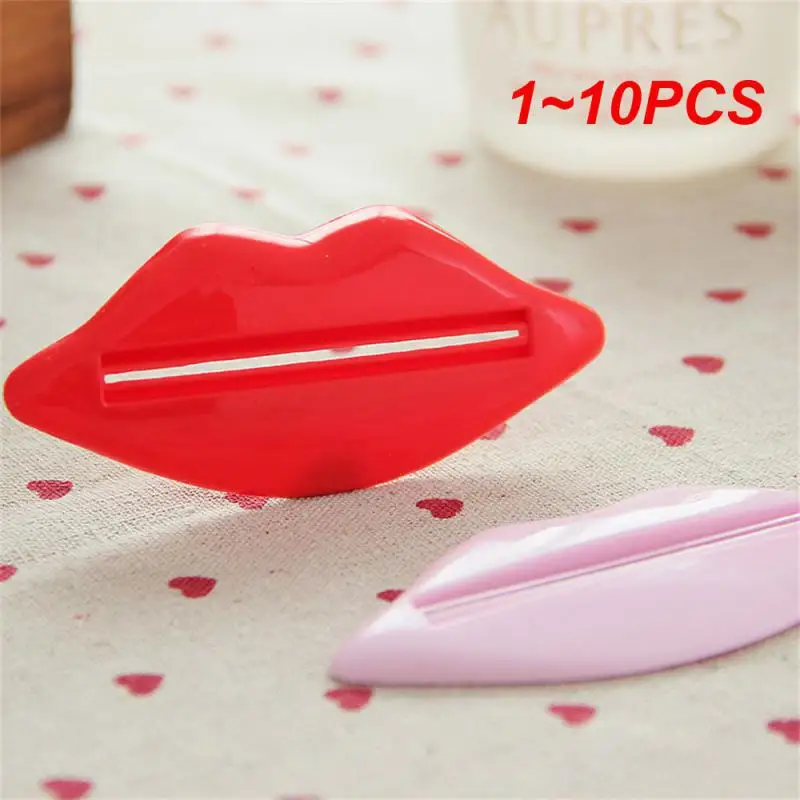 1~10PCS Top Sale Sexy Hot Lip Kiss Bathroom Tube Dispenser Toothpaste Cream Squeezer Home Tube Rolling Holder Squeezer Random