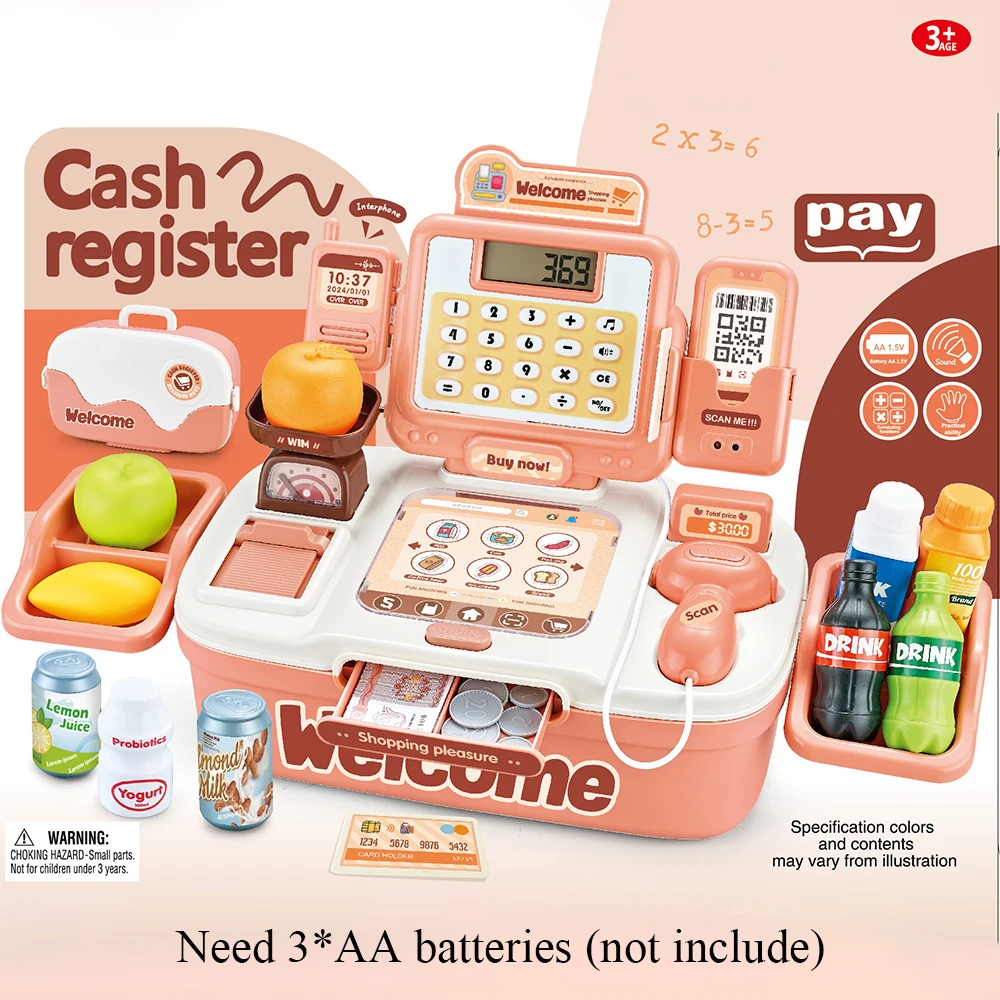 Children Educational Toys Imitation Convenience Store Cashier Toys Development Intelligence Play House Unisex Toys For Gifts