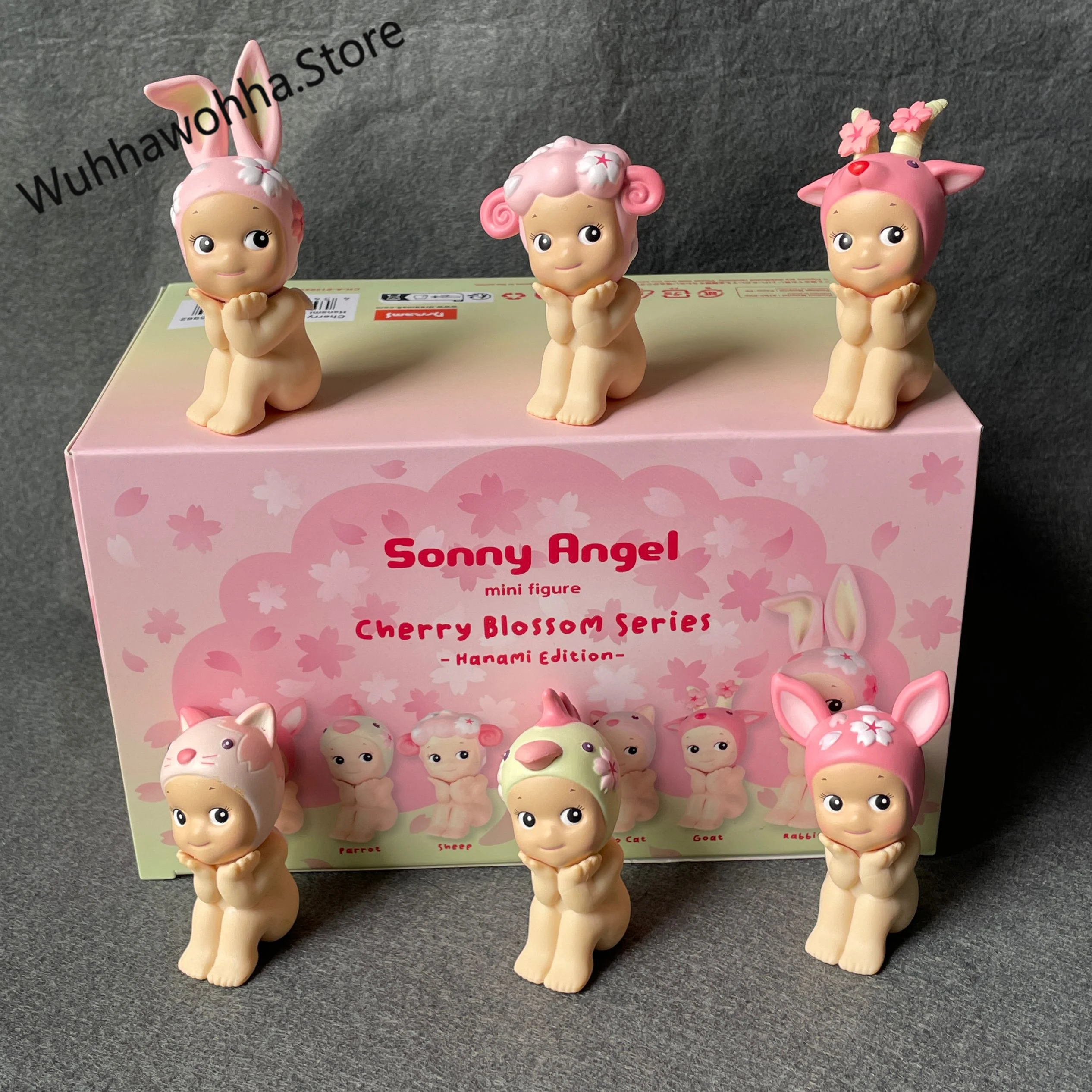 

Top Quality 6pcs/set Sonny Angel Cherry Blossom Hanami edition Series Figures toys for Birthday Gift