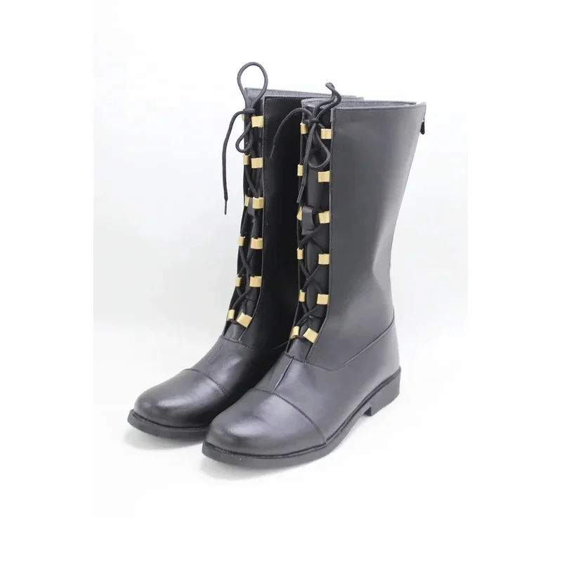 

2025 RealCos Women Cloud Strife Game FF7 Cosplay Prop PU Leather Shoes Halloween Carnival Boots Custom Made