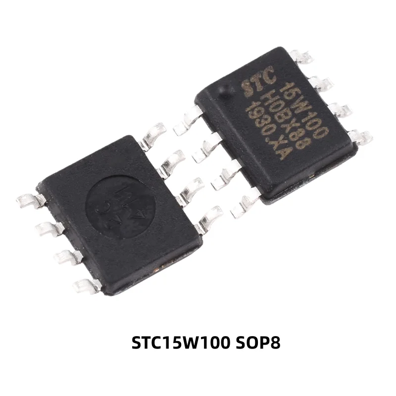 STC15F104W/STC15W100 microcontroller chips, in-line DIP8, surface-mount SOP8