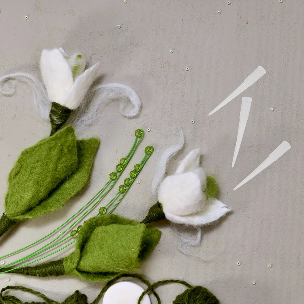 

150 Pcs Flower Mud Tube Holder Plastic Simulation DIY Arrangement Tools Vase Fixation Stem Water Wedding Accessory