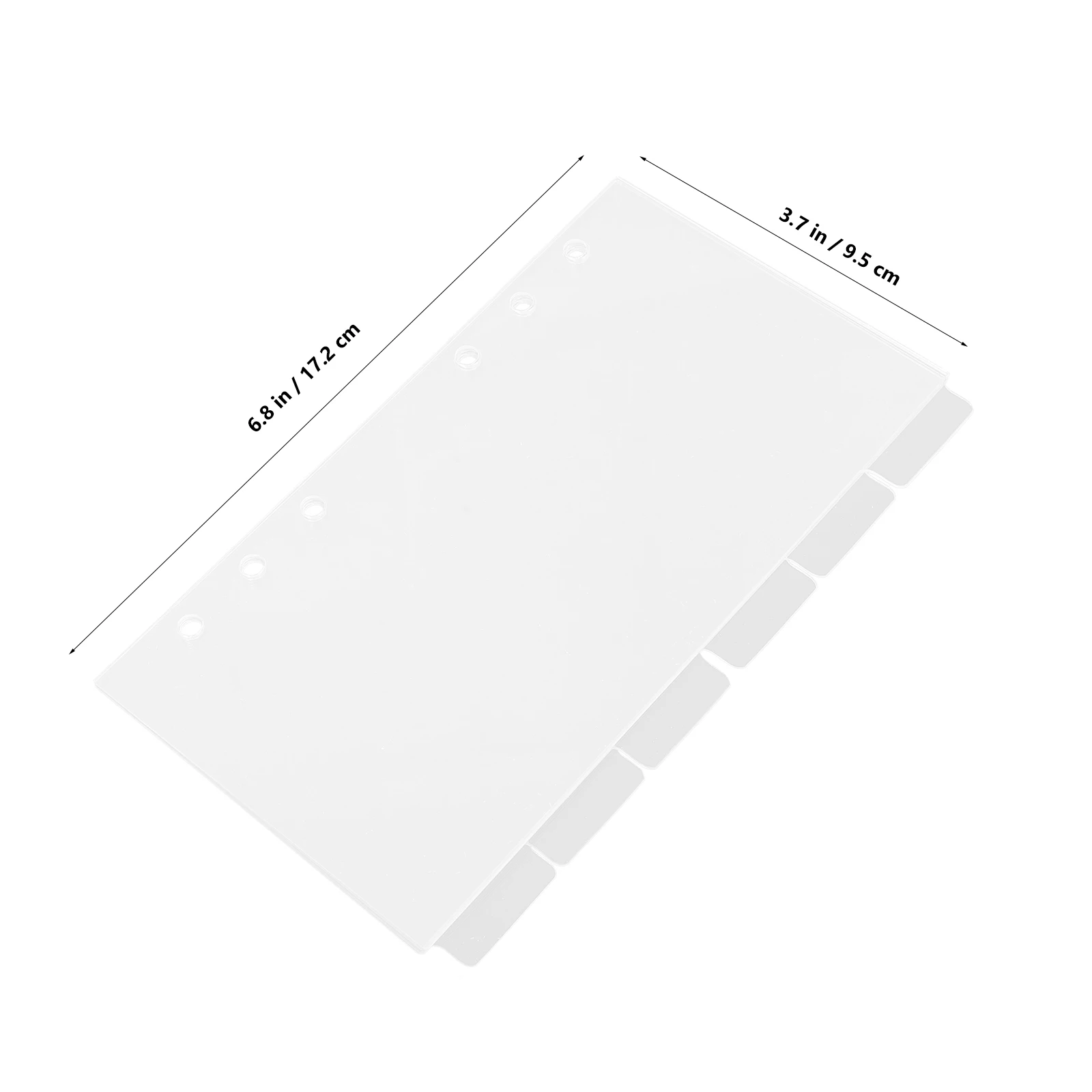 6 шт. прозрачный переплет для ноутбука, акриловый многоразовый чехол-планировщик A6 «сделай сам», для переплета бюджета, журнал, блокнот для хранения