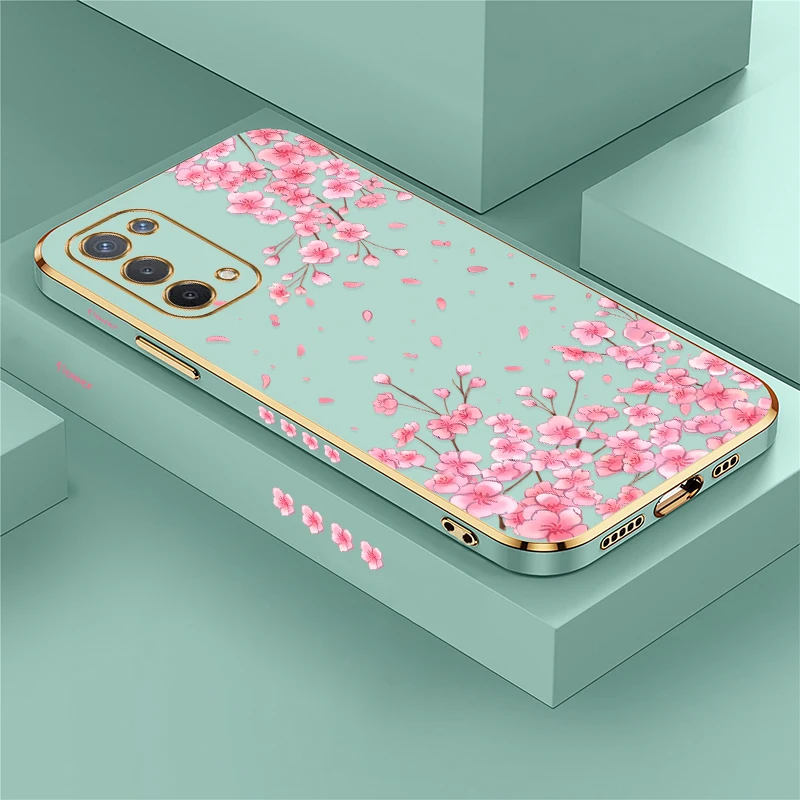 Роскошный чехол для телефона с цветочным принтом для OPPO A60 A59, мягкий силиконовый противоударный чехол для OPPO A57 A58 4G 5G, бампер из ТПУ с покрытием Capa